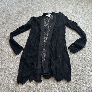 Lace Black Cardigan
